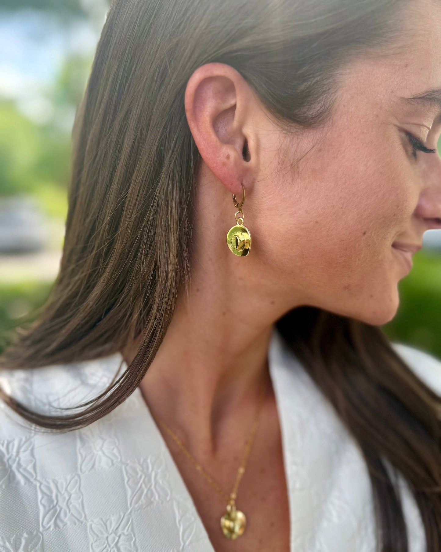 18K Gold Plate Levi Hoops
