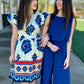 Arianna Geometric Floral Dress