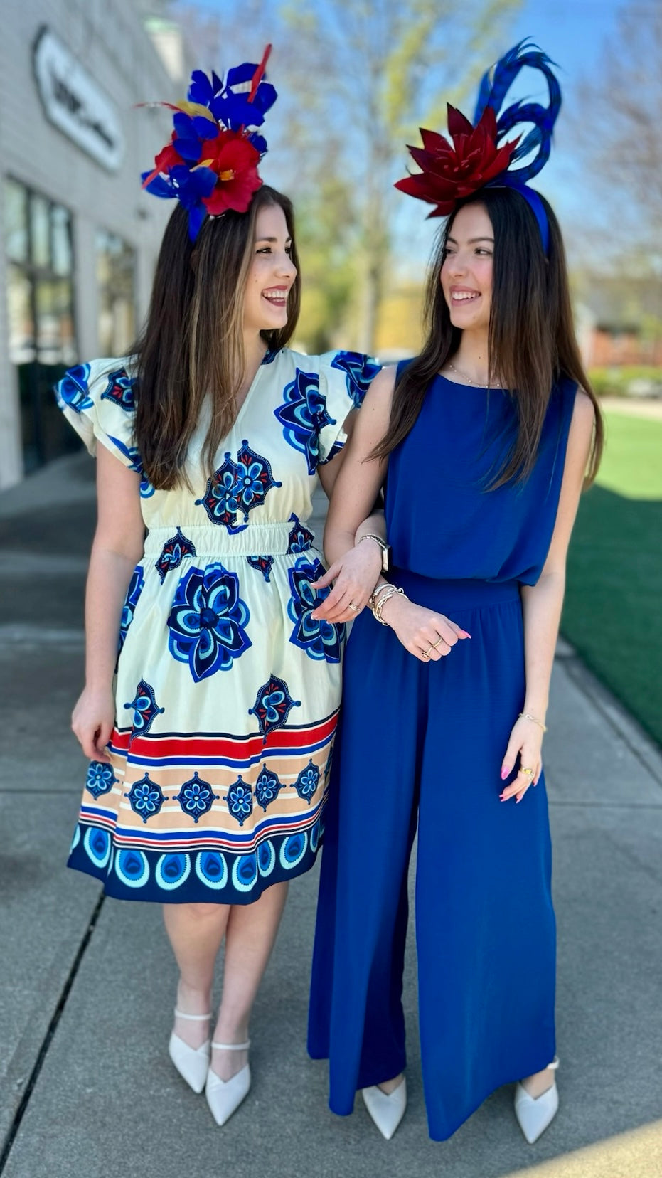 Arianna Geometric Floral Dress