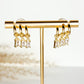 Thank Heaven Diamond Drop Earrings - Gold