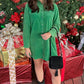 Claudia Corduroy Tunic Dress - Green