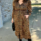 Leopard Print Midi Dress