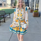 Harper Floral Belted Dress