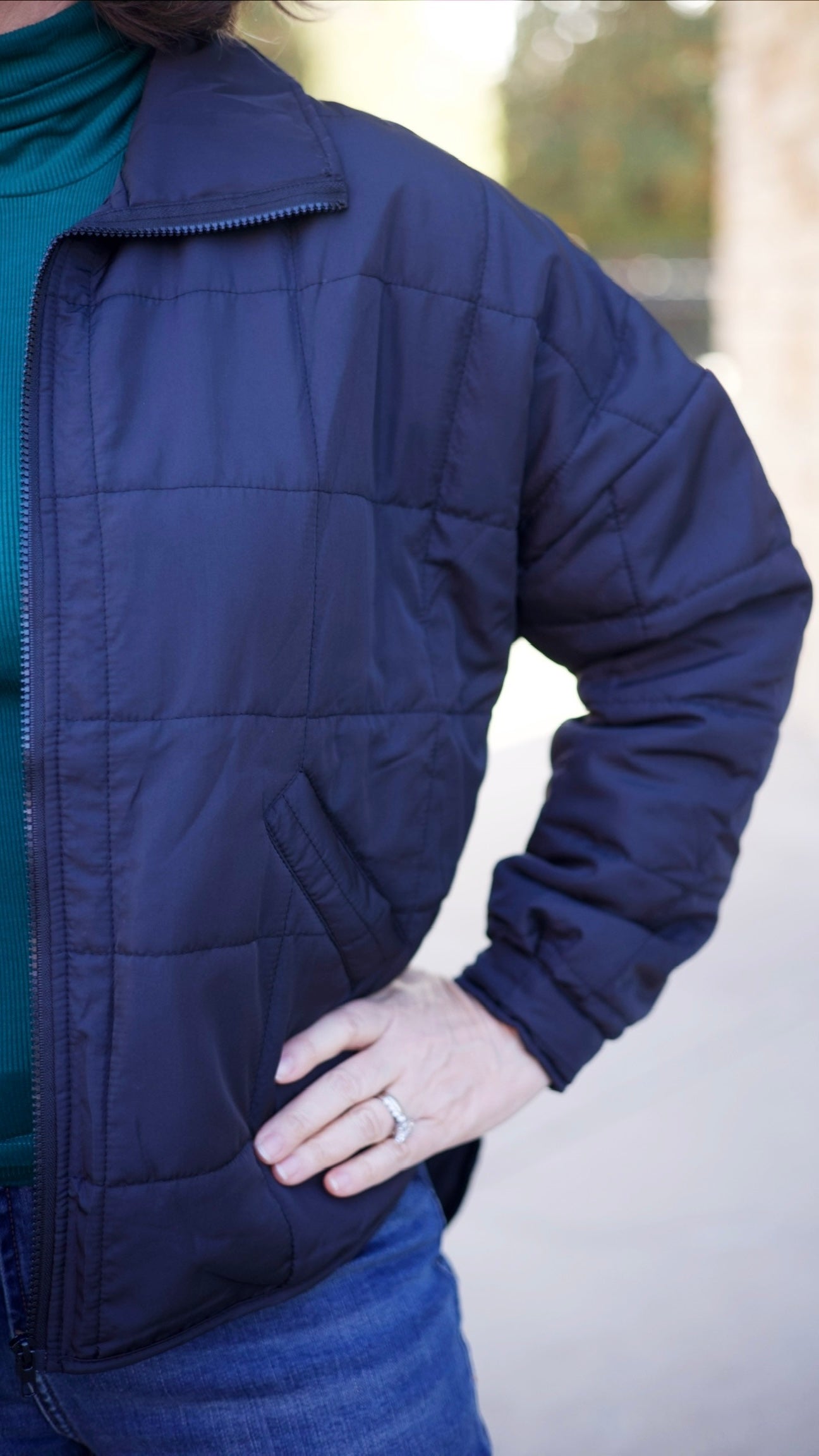 Jeanne Puffer Jacket - Black