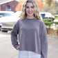 Claire Pleat Pullover - Mocha