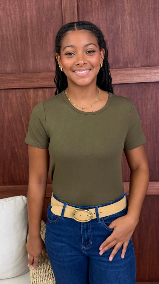 Theia Olive Top