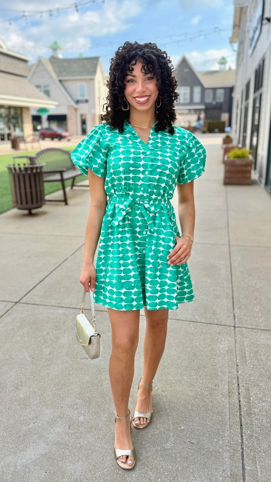 Sofia Nelda dress - Dot Verde