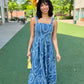 Jackie Chain Midi Dress - Denim