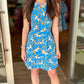 Tabi Horse Bit Pocket Dress - Blue & Khaki