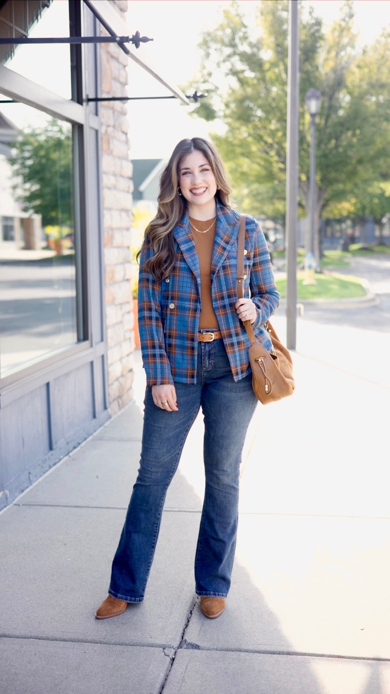 Renee Plaid Blazer