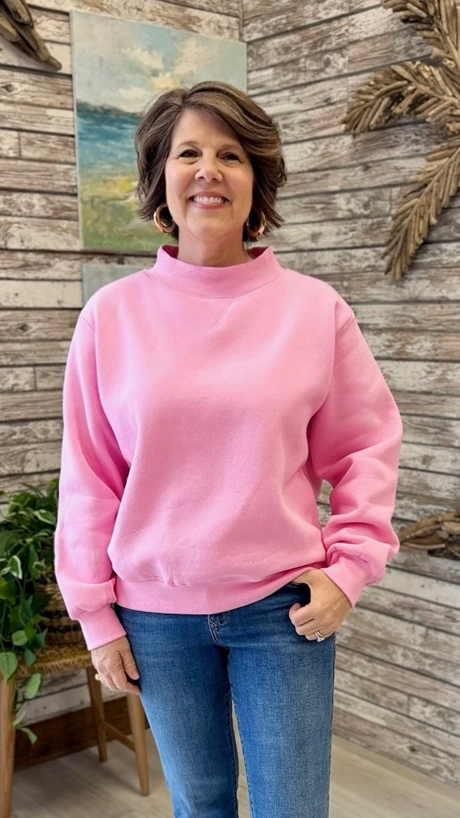 Ava Sweatshirt - Bubblegum Pink