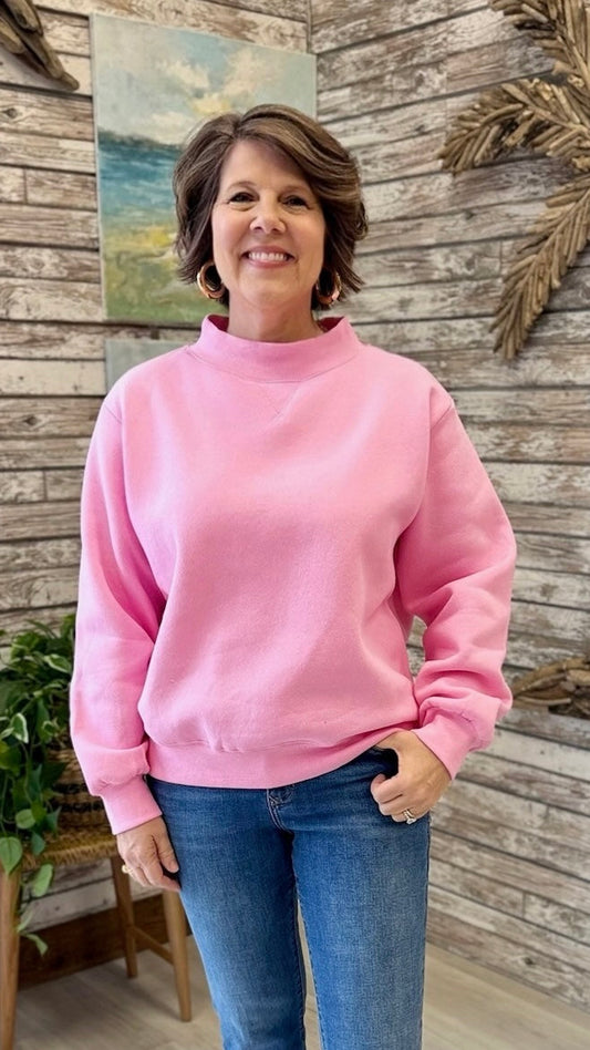 Ava Sweatshirt - Bubblegum Pink