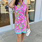 Tabi Pink Multi Swirl Dress
