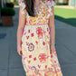 Natalie Cream Mix Floral Dress