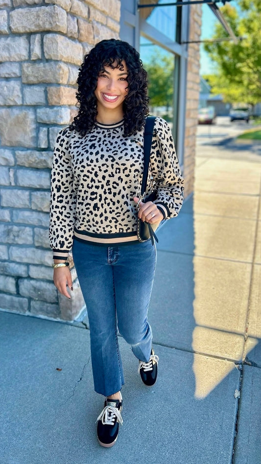 Giselle Animal Print Pullover