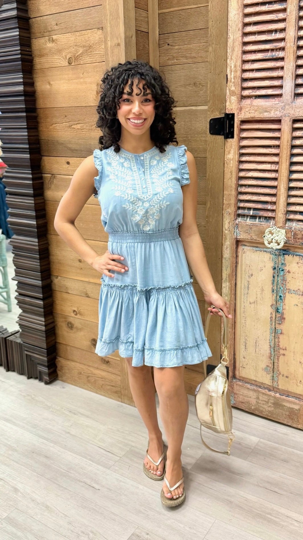 Dear John Narissa Dress - Carolina Blue