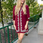 Lyla Dress - Garnet