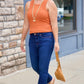 Another Love Cora Ribbed Tank - Pumpkin