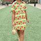 Uncle Frank Swing Shirt Dress - Aqua