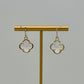 Clover Earrings - Clear