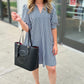 Jude Connally Gingham Black Emerson Dress