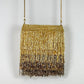 Gold Fringe Glass Beaded Bag