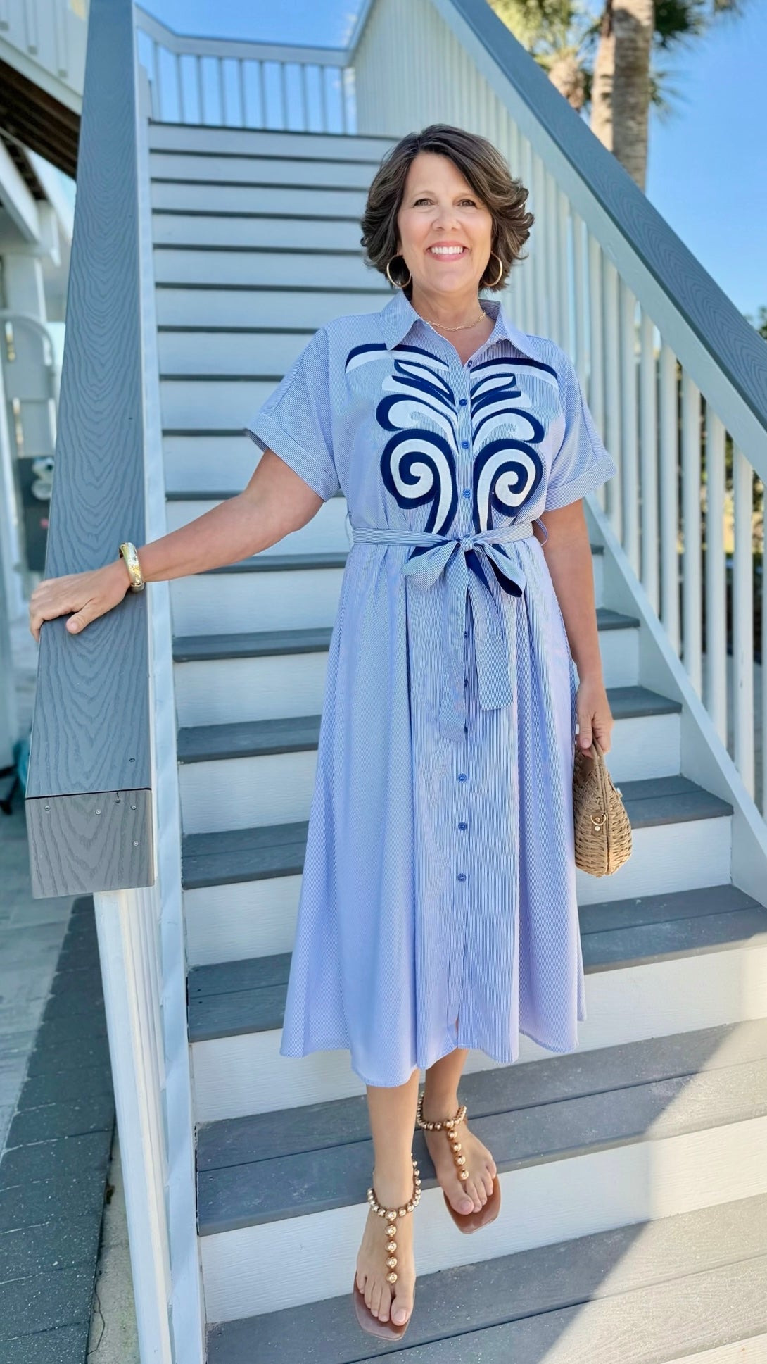 Rory Shirt Dress - Blue