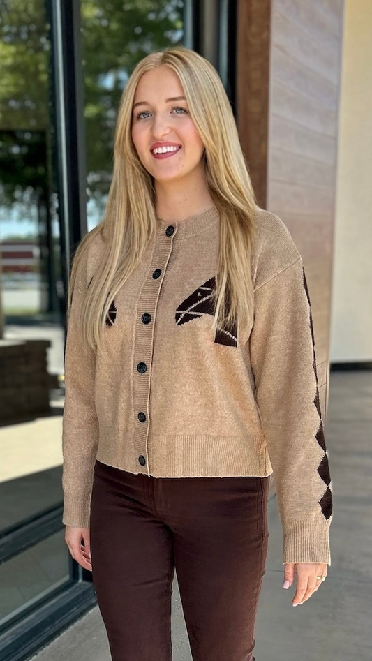 Belle Cardigan - Camel