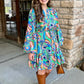 Birds Of A Feather Dress - Multi Color
