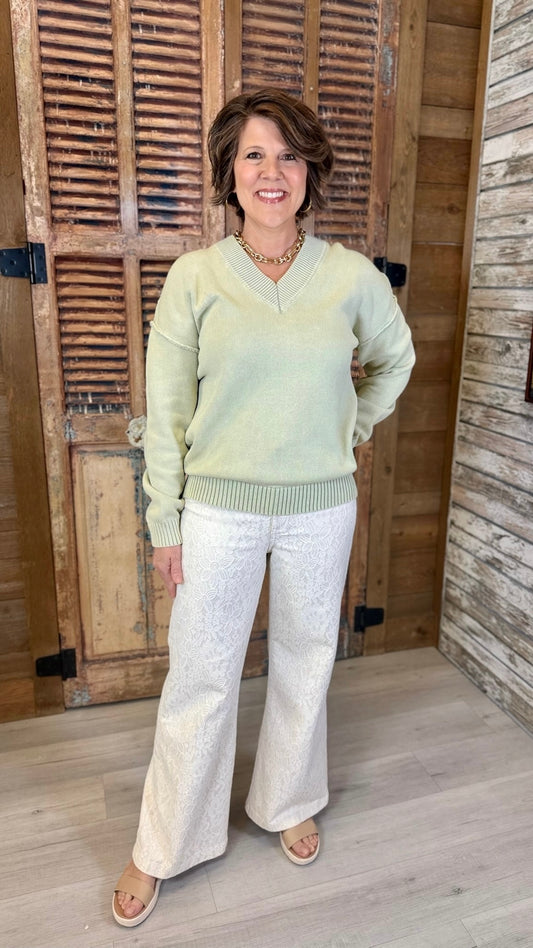 Dear John Vienna Sweater - Iceberg Green