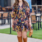 Abigail Black & Gold Floral Dress
