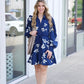 London Mini Dress - Navy
