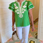 Addison Flutter Sleeve Top - Green