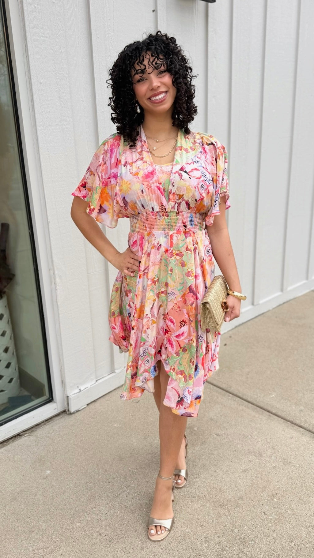 Tolani Diana Dress - Melon