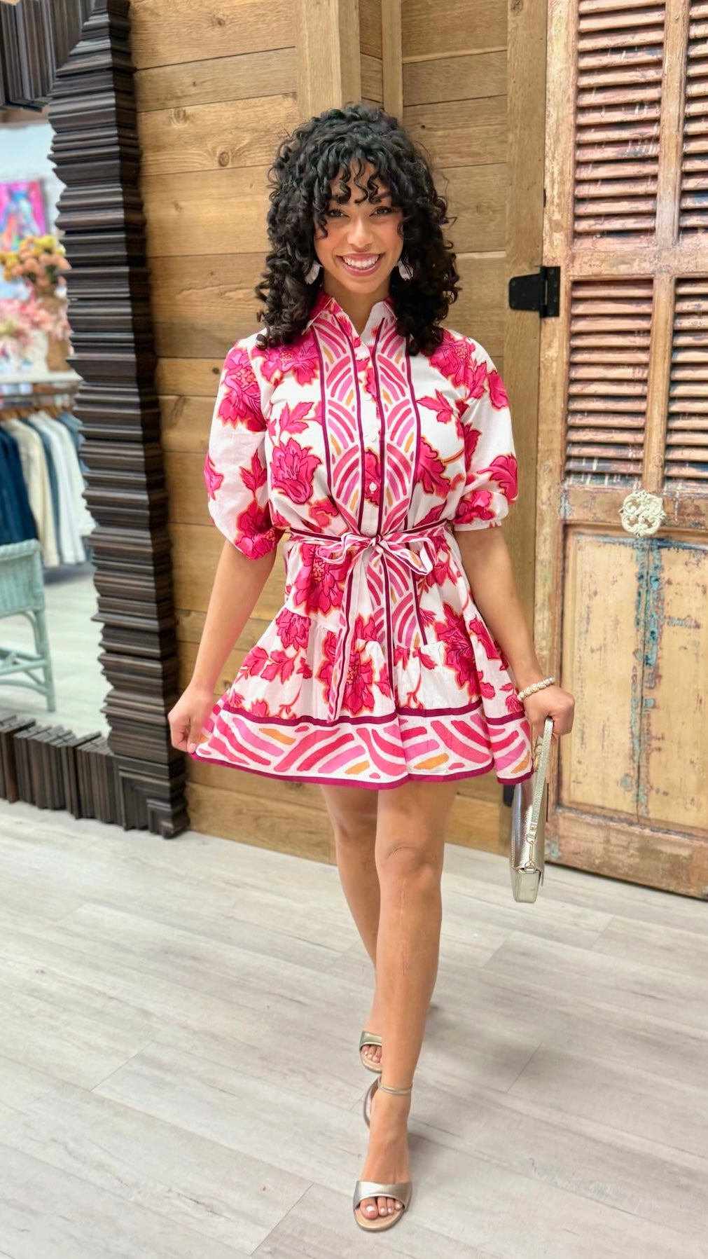 Selena Dress - Pink Lotus