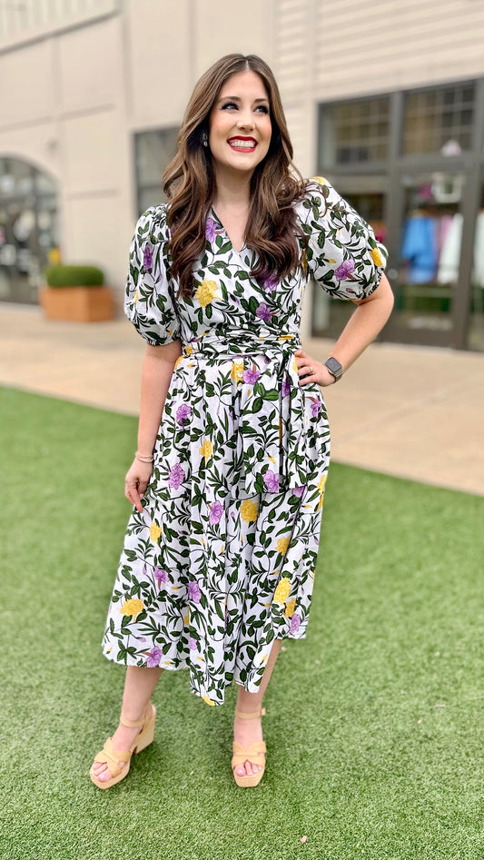 Beyond By Vera Tuscan Gardens Iris Dress