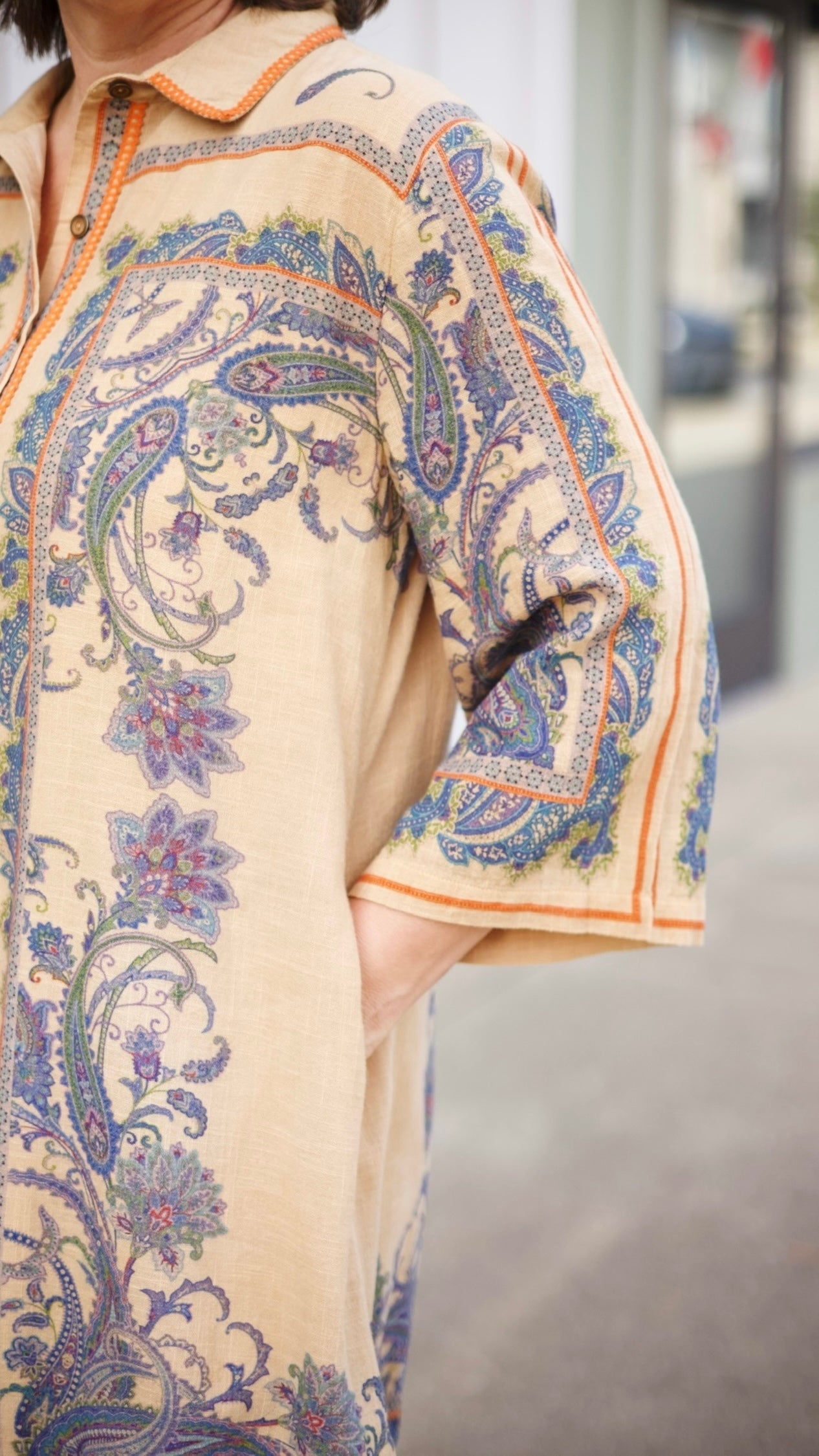 Ivy Jane Paisley Dress - Camel