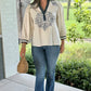 Ingrid Embroidered Top - Ivory