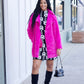 Ivy Jane Faux Fur Coat - Hot Pink