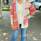 Multicolor Abstract Cardigan