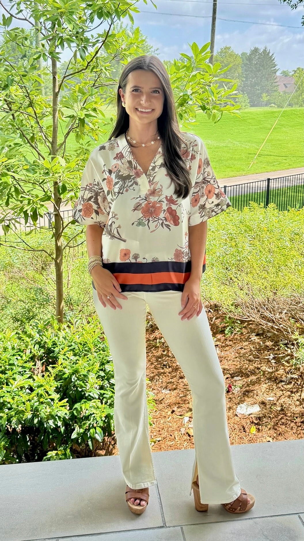 Eleanor Floral Print Top