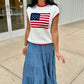 Estie Tiered Denim Skirt
