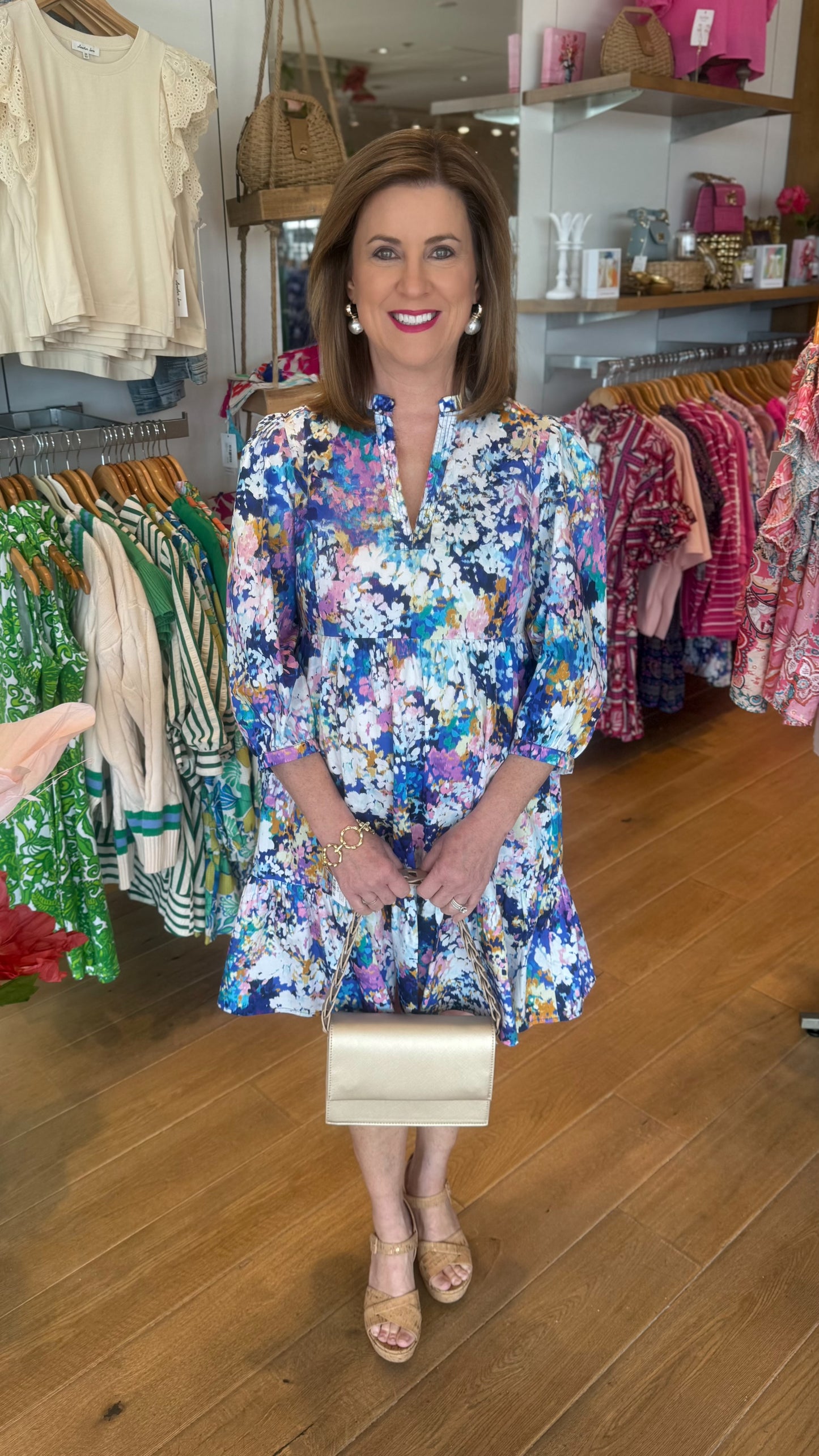 Tyler Boe Karli Cotton Dress - Floral Multi