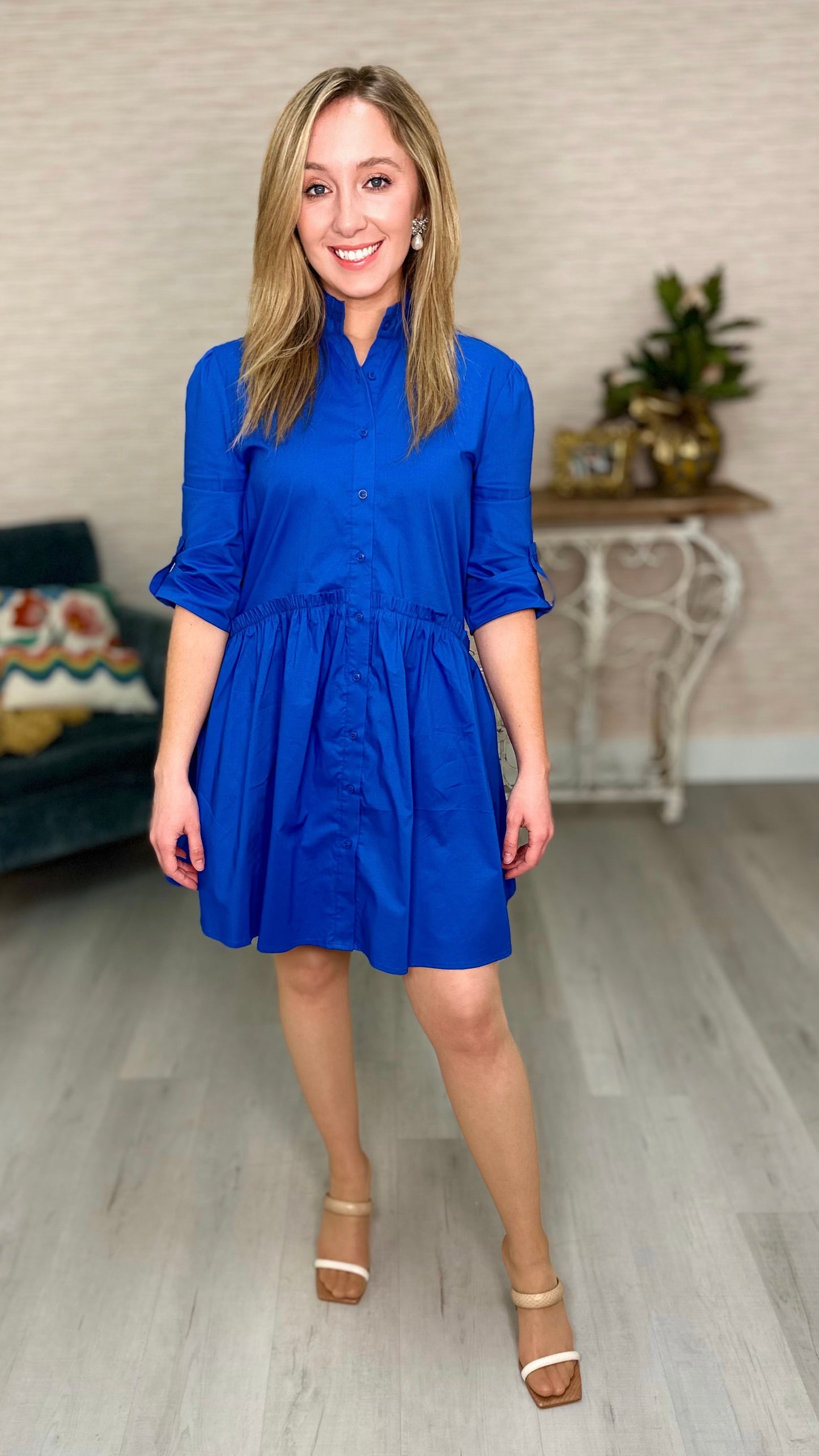 Taylor Tillman Cammie Dress - Cobalt Blue