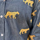 Lizzie Embroidered Cats Top