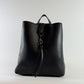 Multi Leather Bucket Bag - Black