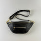 German Fuentes Leather Sling Bag - Black