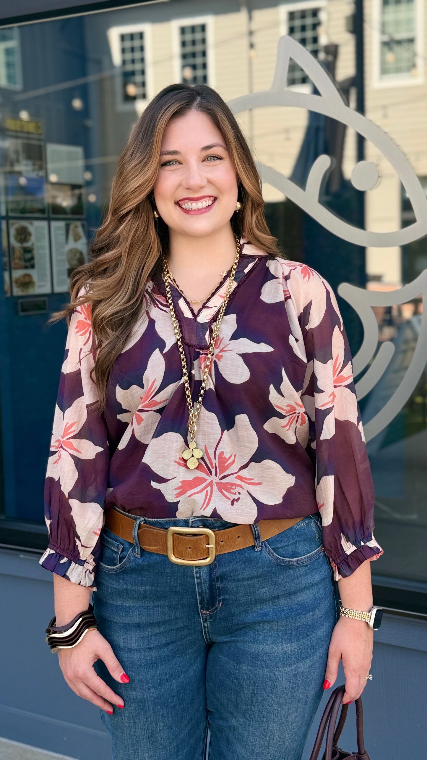 Lily Floral Print Top