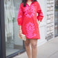 Clarissa Dress - Red & Pink