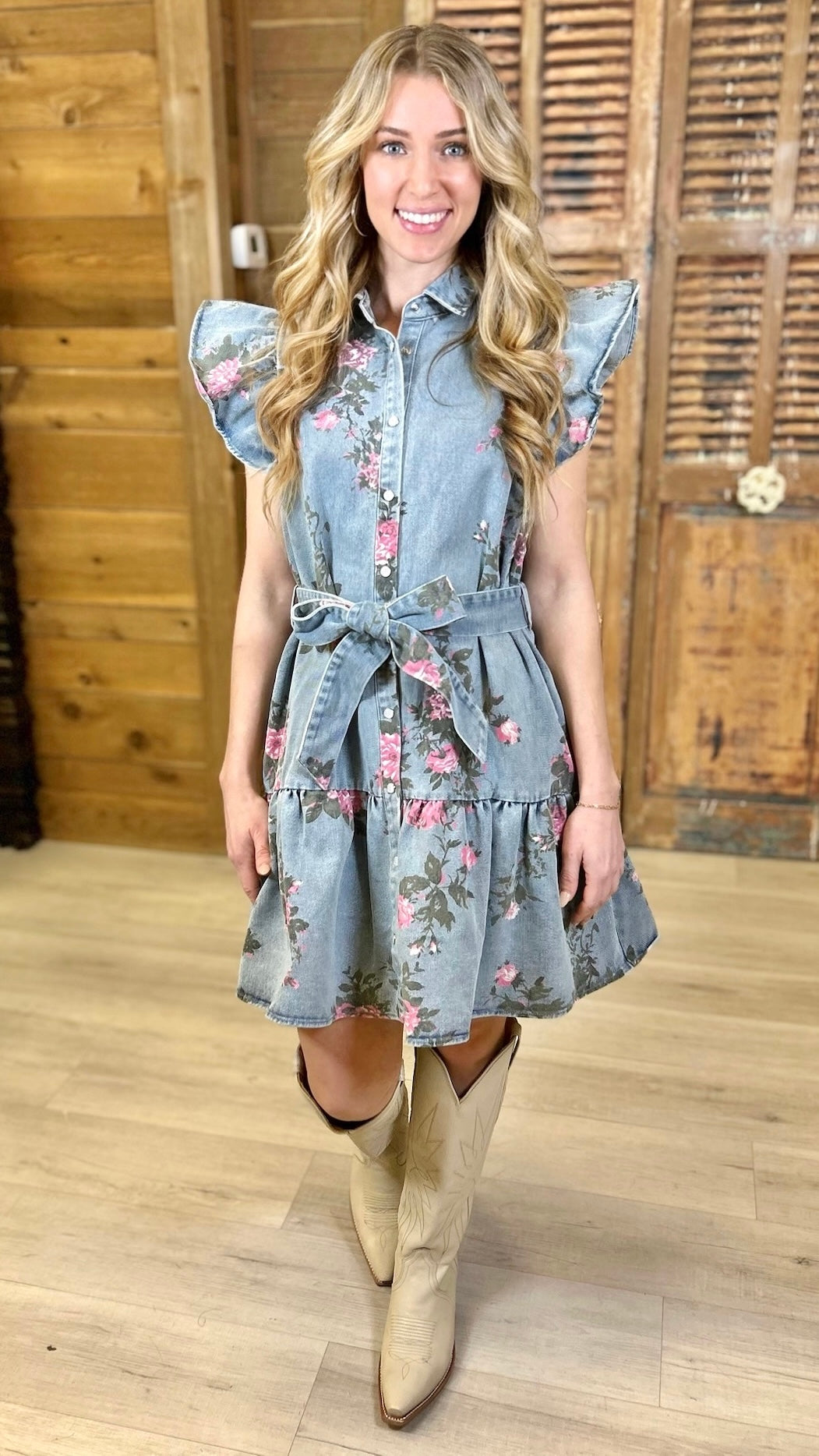 Ellie Denim Mini Dress